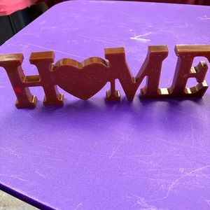 Handmade resin home sign